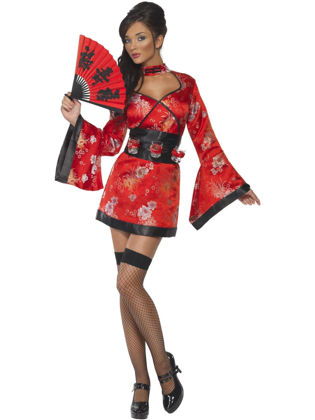 Vodka Japanese Geisha Red Costume