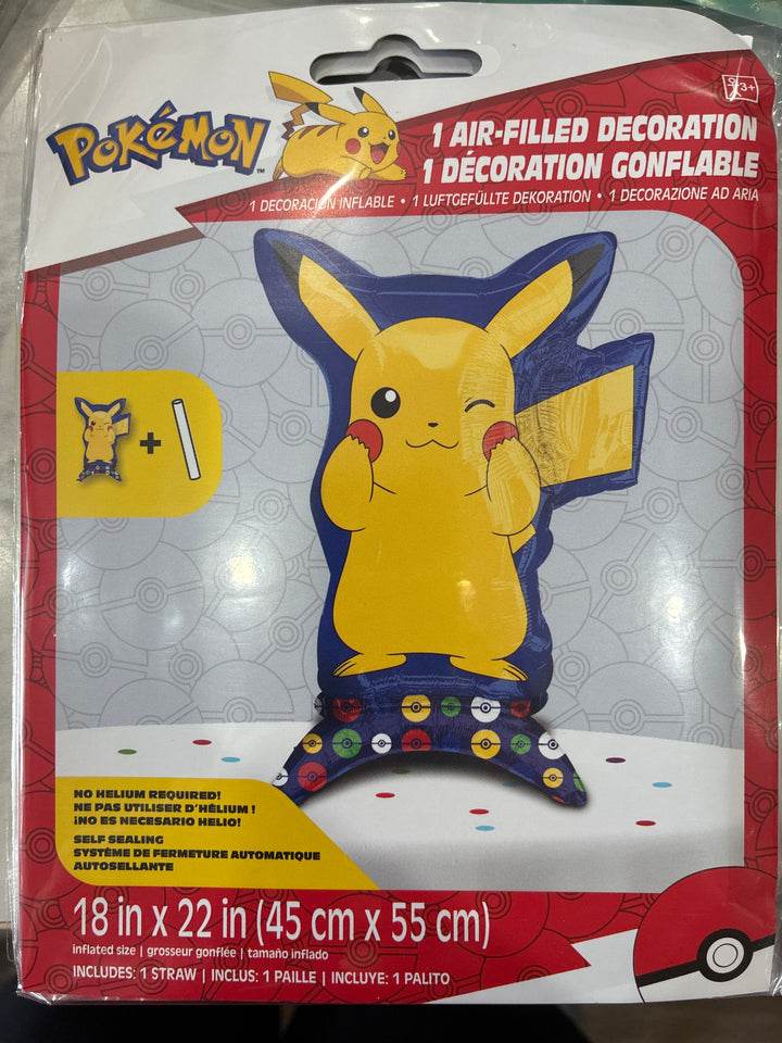 SuperShape Pokemon Pikachu Balloon Air Filled