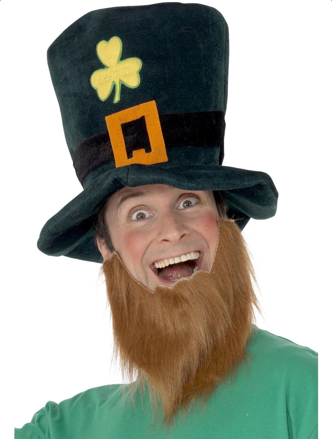 St Patrick Day Hat with Brown Beard
