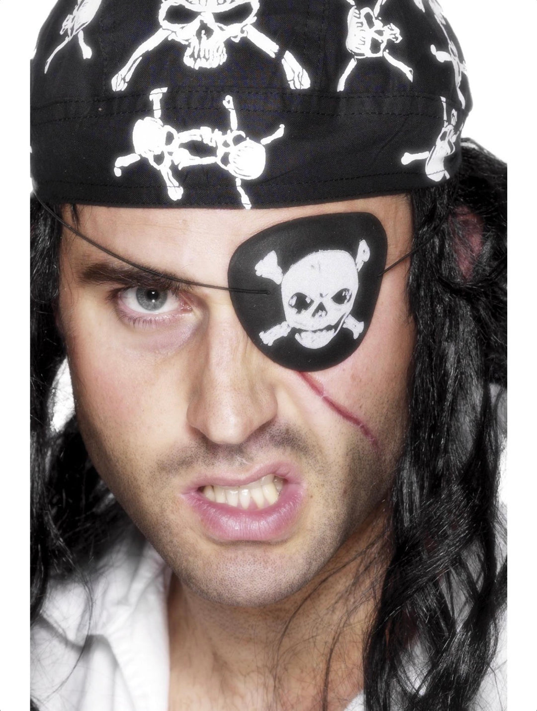 Grey Pirate Eye Patch