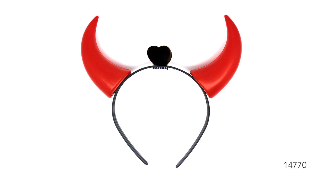 Red Devil Horn Headband