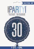 Blue 30th Birthday Foil Balloon