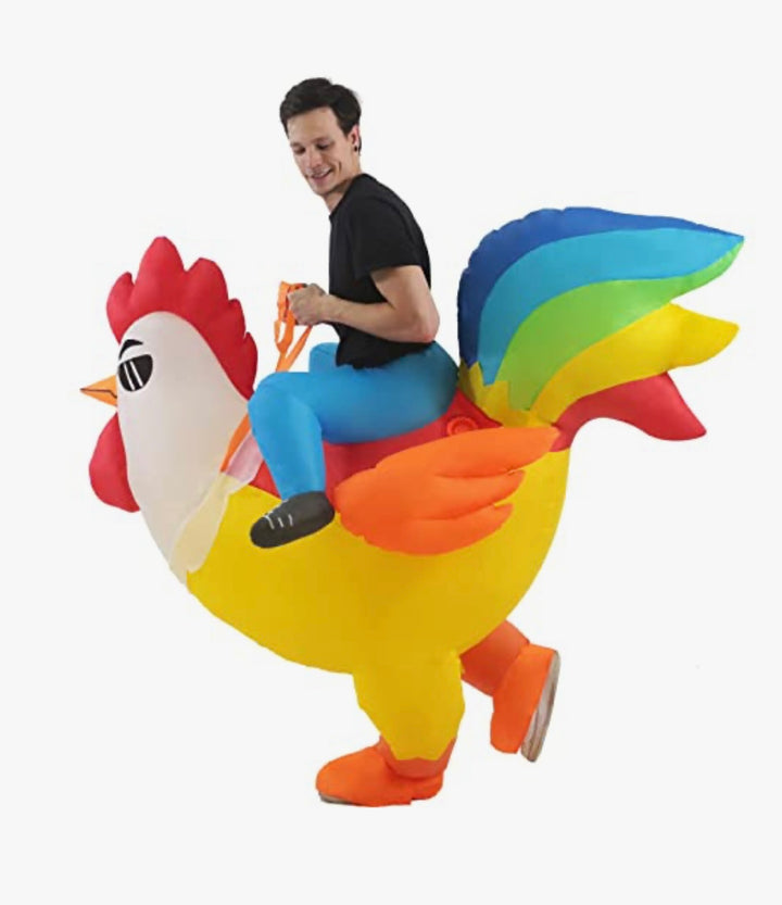 Adult Inflatable Cock Chicken Costume