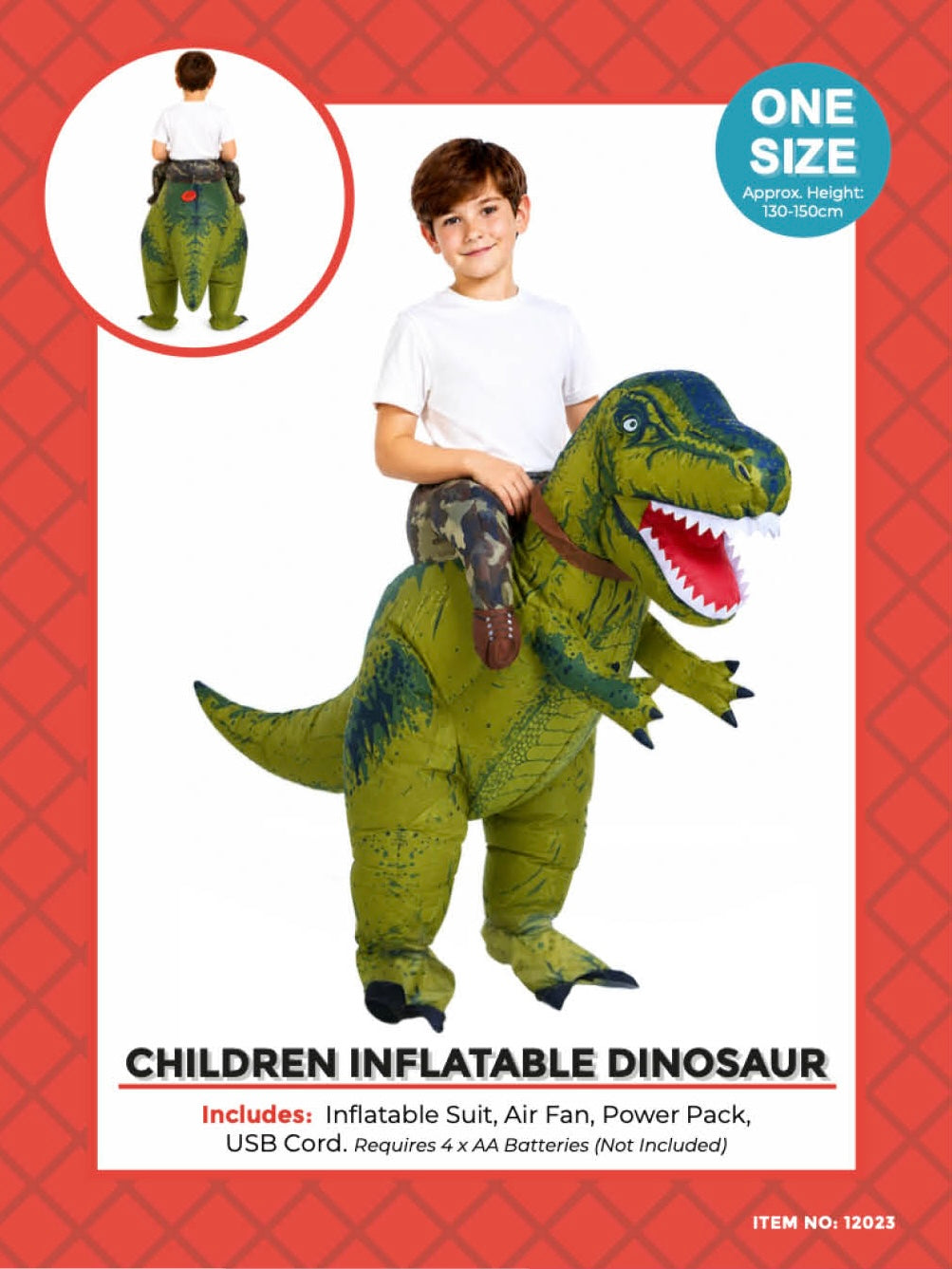 Inflatable Children’s Dinosaur Costume