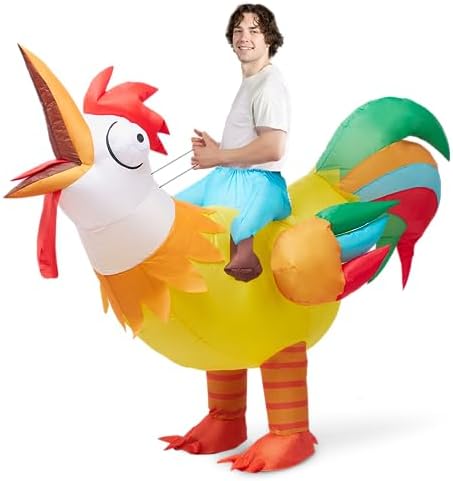 Adult Deluxe Inflatable Ride A Roster Costume