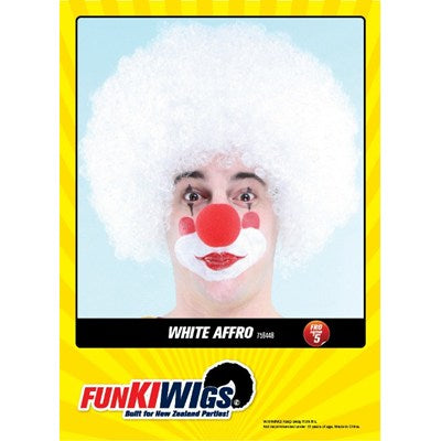 Afro Wig - White