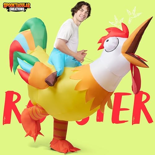 Adult Deluxe Inflatable Ride A Roster Costume