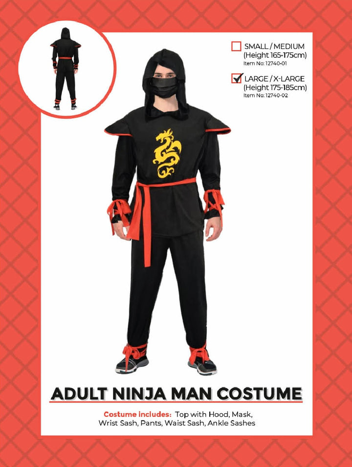 Adult Ninja Costume
