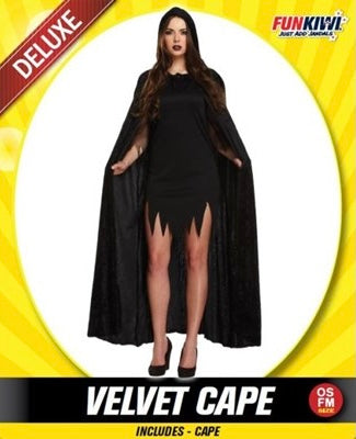 Velvet Black Cape