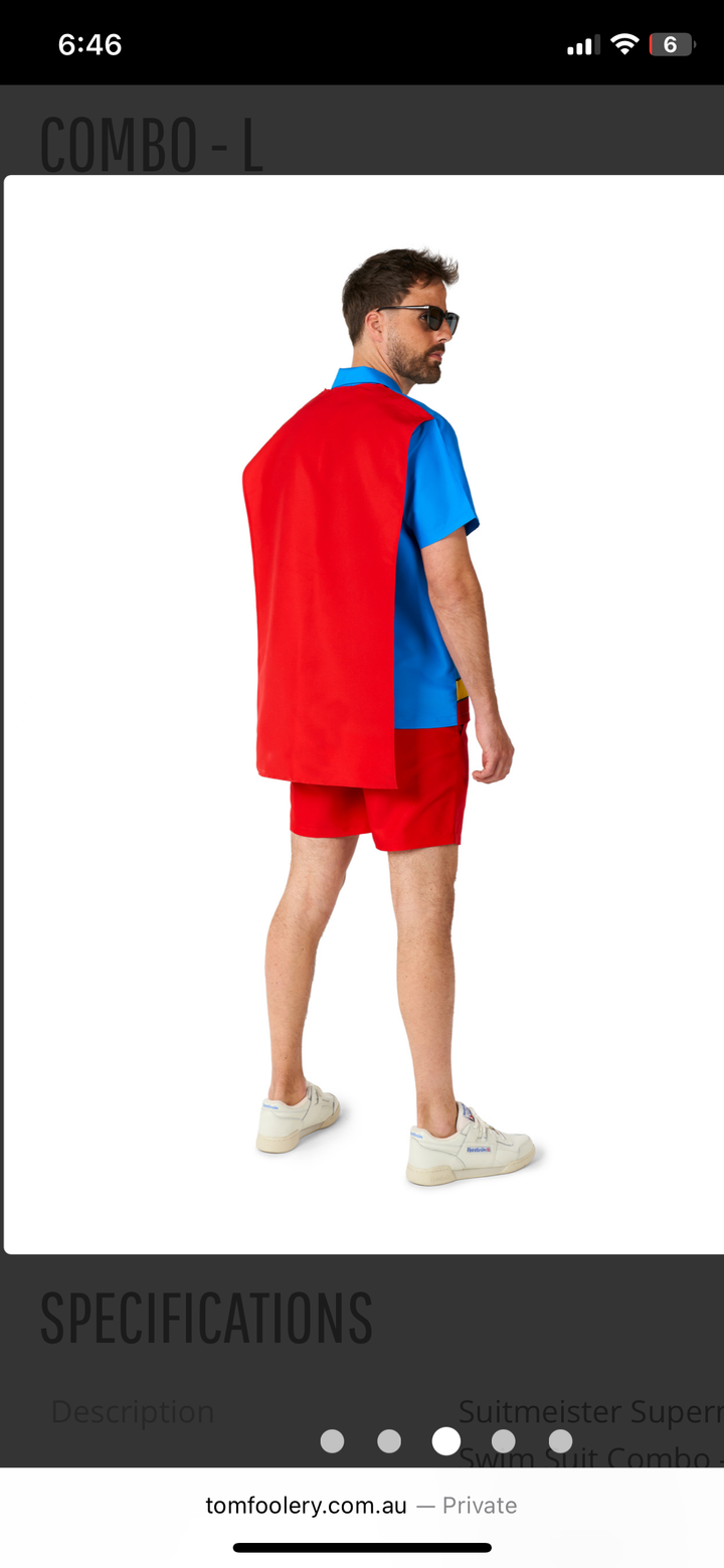 Suitmeister Superman Swim Suit Combo