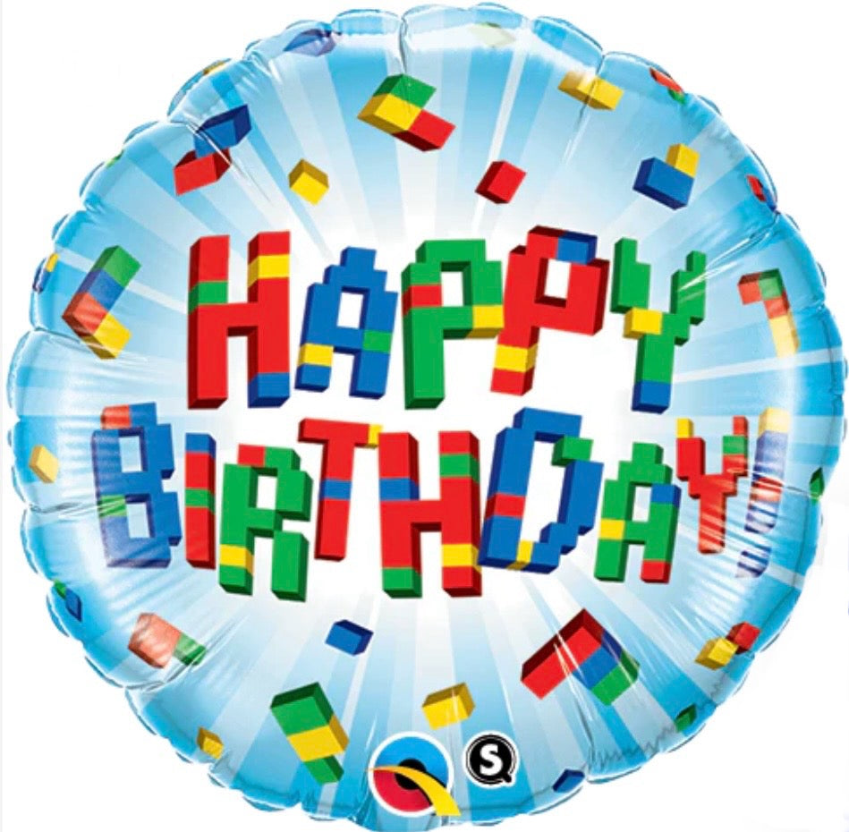 Happy Birthday Block Balloon