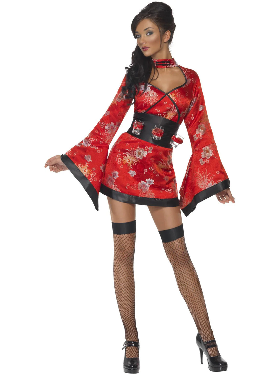 Vodka Japanese Geisha Red Costume