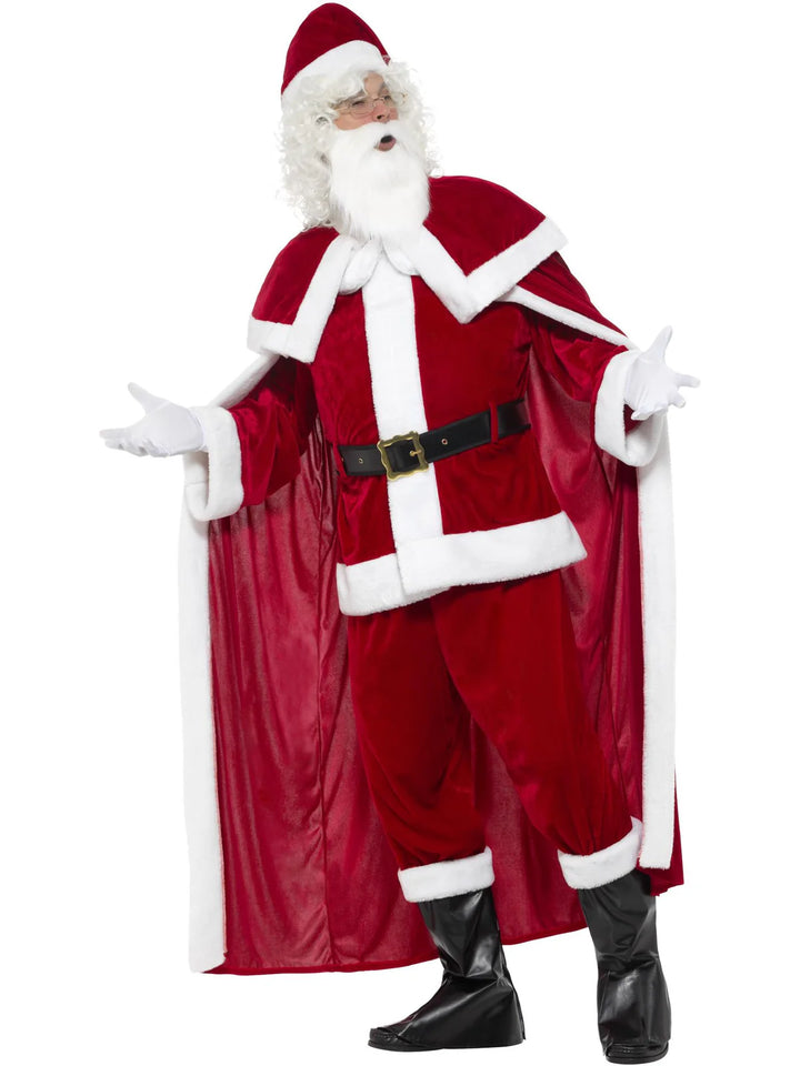 Deluxe Santa Suit Costume with Cape