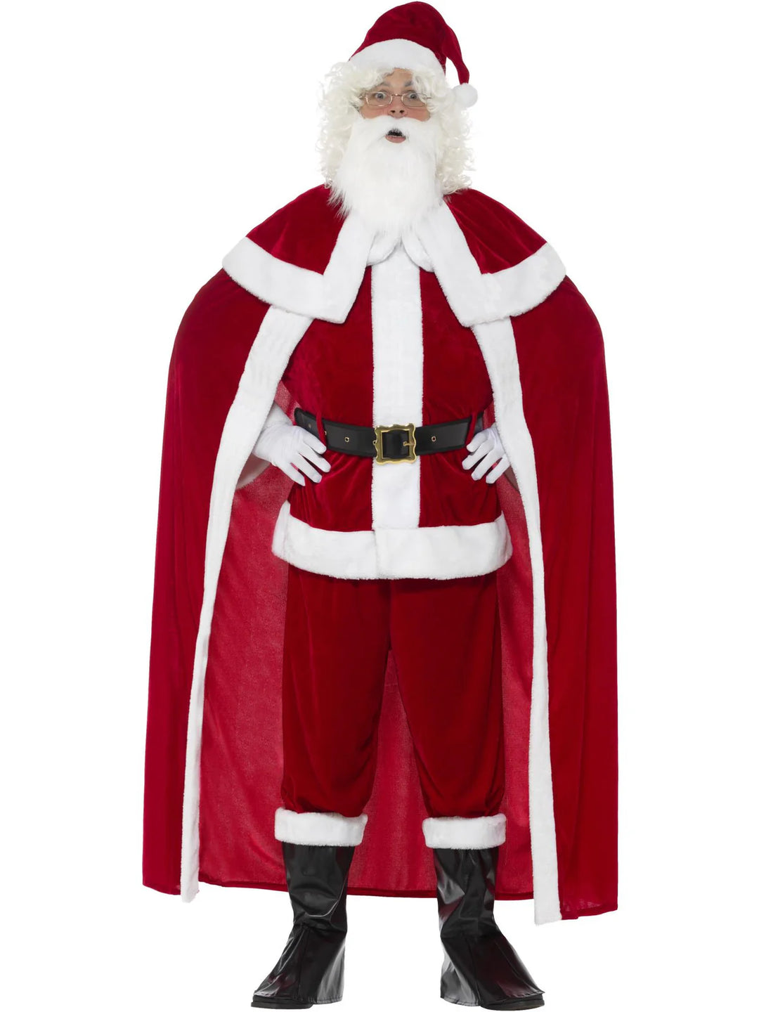 Deluxe Santa Suit Costume with Cape