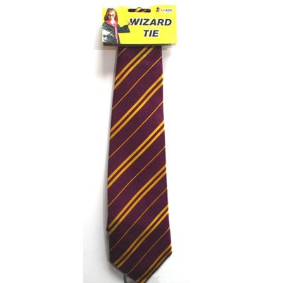Long Tie With Red Stripe - Harry Wizard Gryffindor