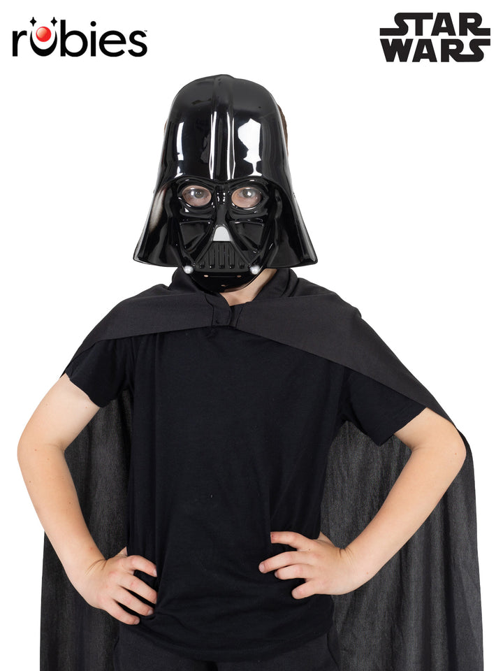 Child Plastic Darth Vader Mask and Cape