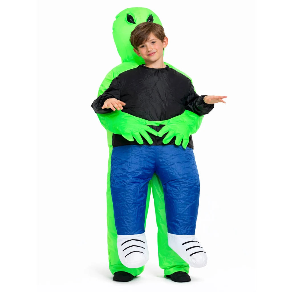 Inflatable Children’s Abduction Green Alien Costume