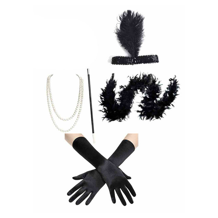Flapper 5-Piece Set, Black