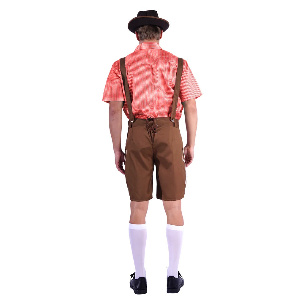 Adult Beer Man Costume (Red Check)