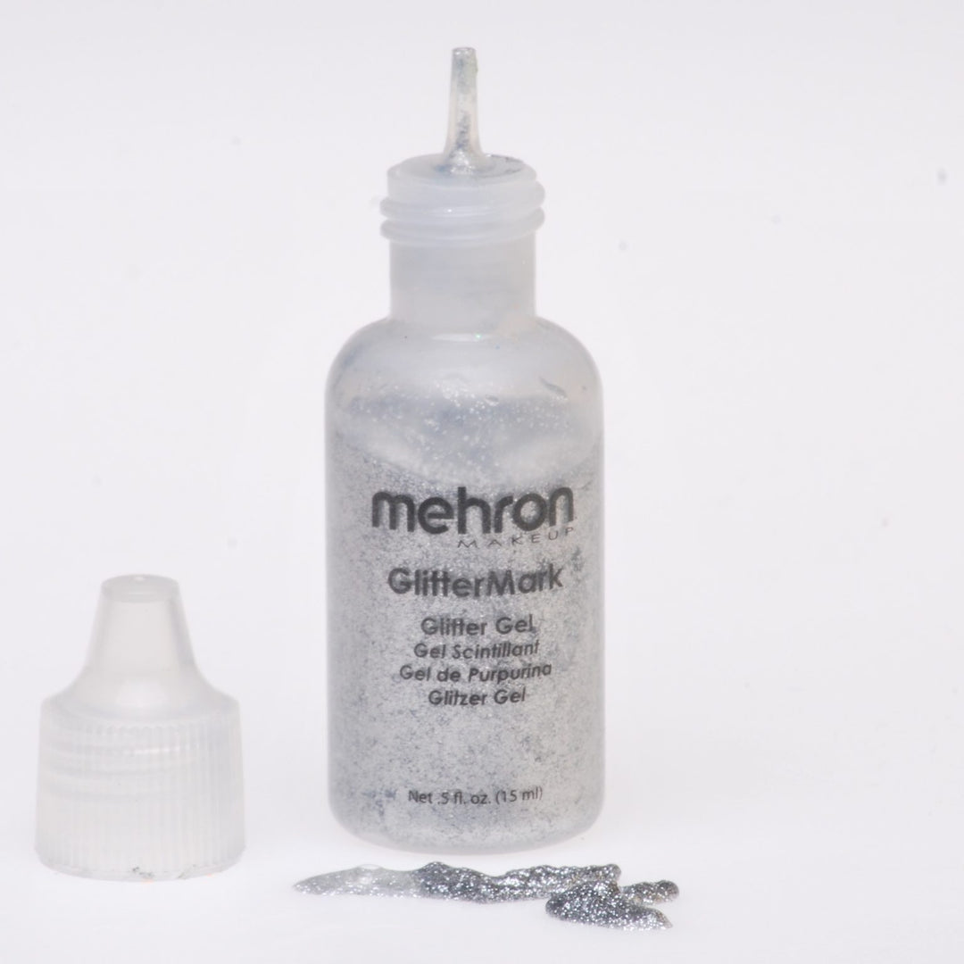 Mehron Glitter Silver Gel