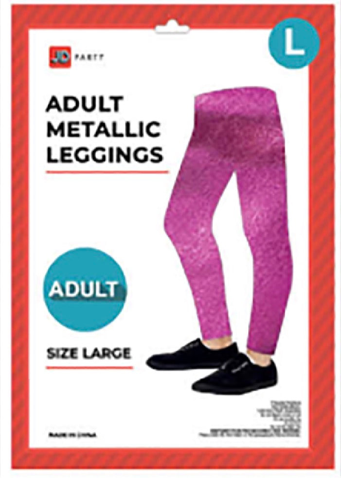 Metallic Pink Leggings L