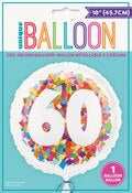 Celebration 60th Foil Balloon