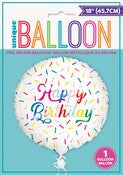 Sprinkles Happy Birthday Balloon