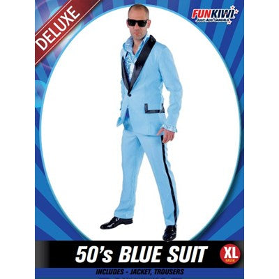 Teddy Boy 50’s Blue Suit Costume