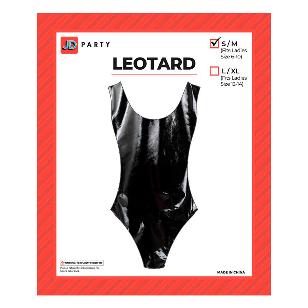 80s Leotard Iridescent Black