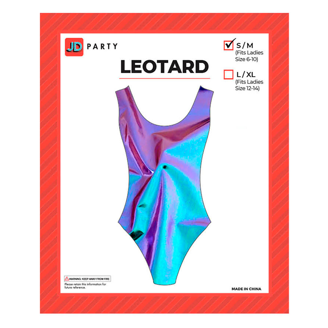 80s Leotard Iridescent Blue / Purple