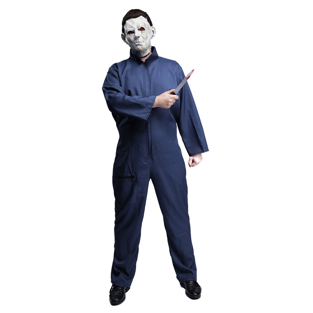 Adult Psycho Killer Navy Michael Myers Jumpsuit Costume