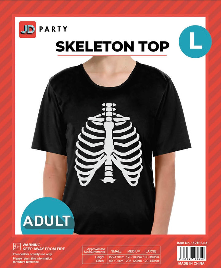 Adult Halloween Skeleton Top