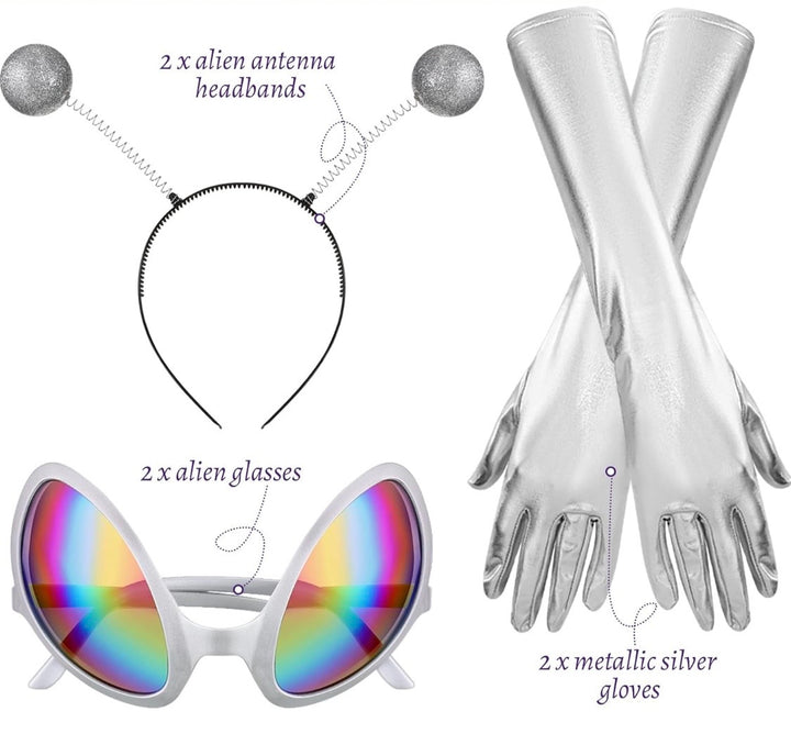 Silver Alien Set