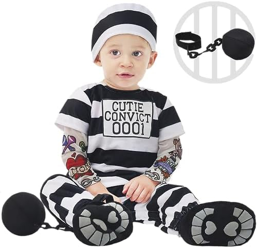 Baby 1-2 years Prisoner Costume