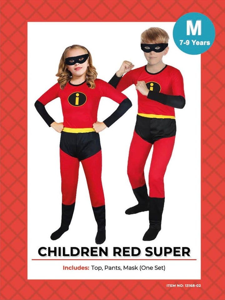 Incredible Red Super Child Costume