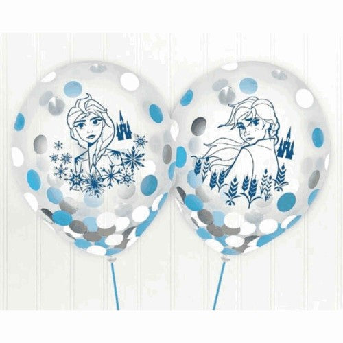 Frozen Happy Birthday 6 latex confetti Balloon