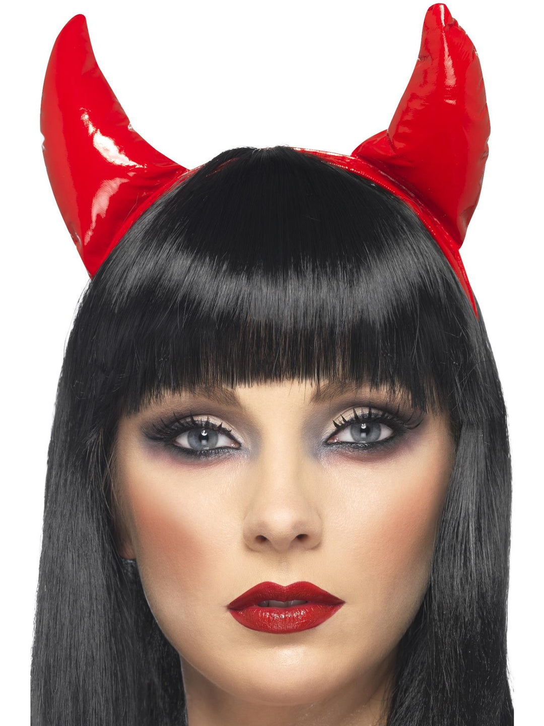 Red Devil Horn PVC Headband