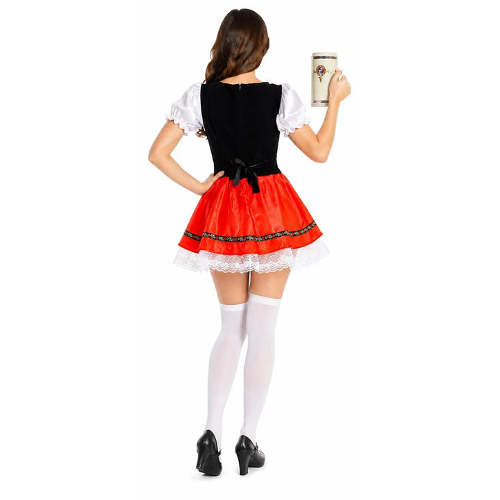 Adult Beer Girl Red Costume