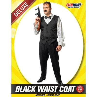 Black Waist Coat Vest