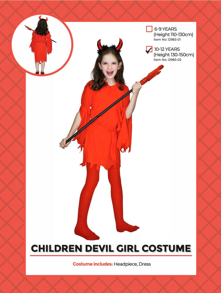 Children Devil Girl Costume