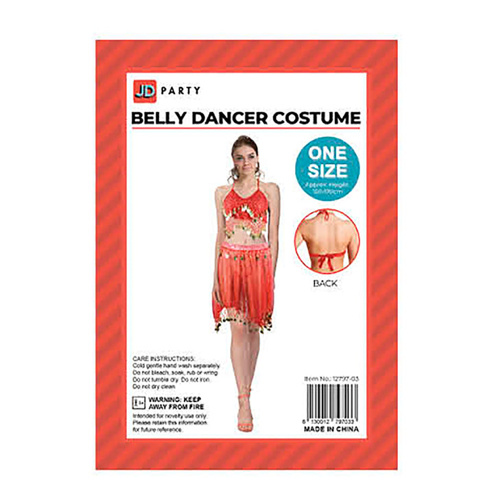 Adult Belly Dancer Costume, Red