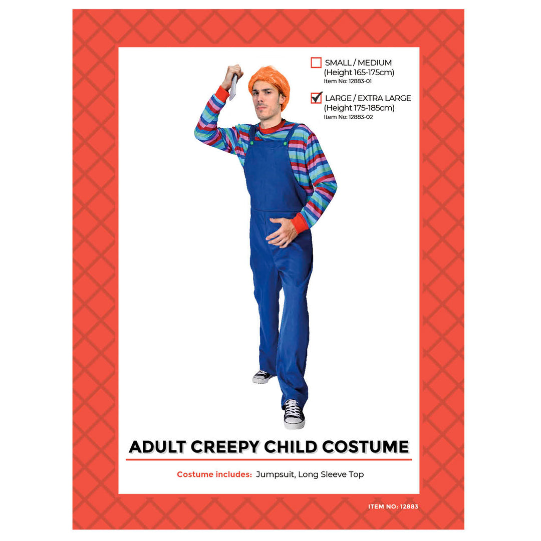 Adult Creepy Chucky Child Costume