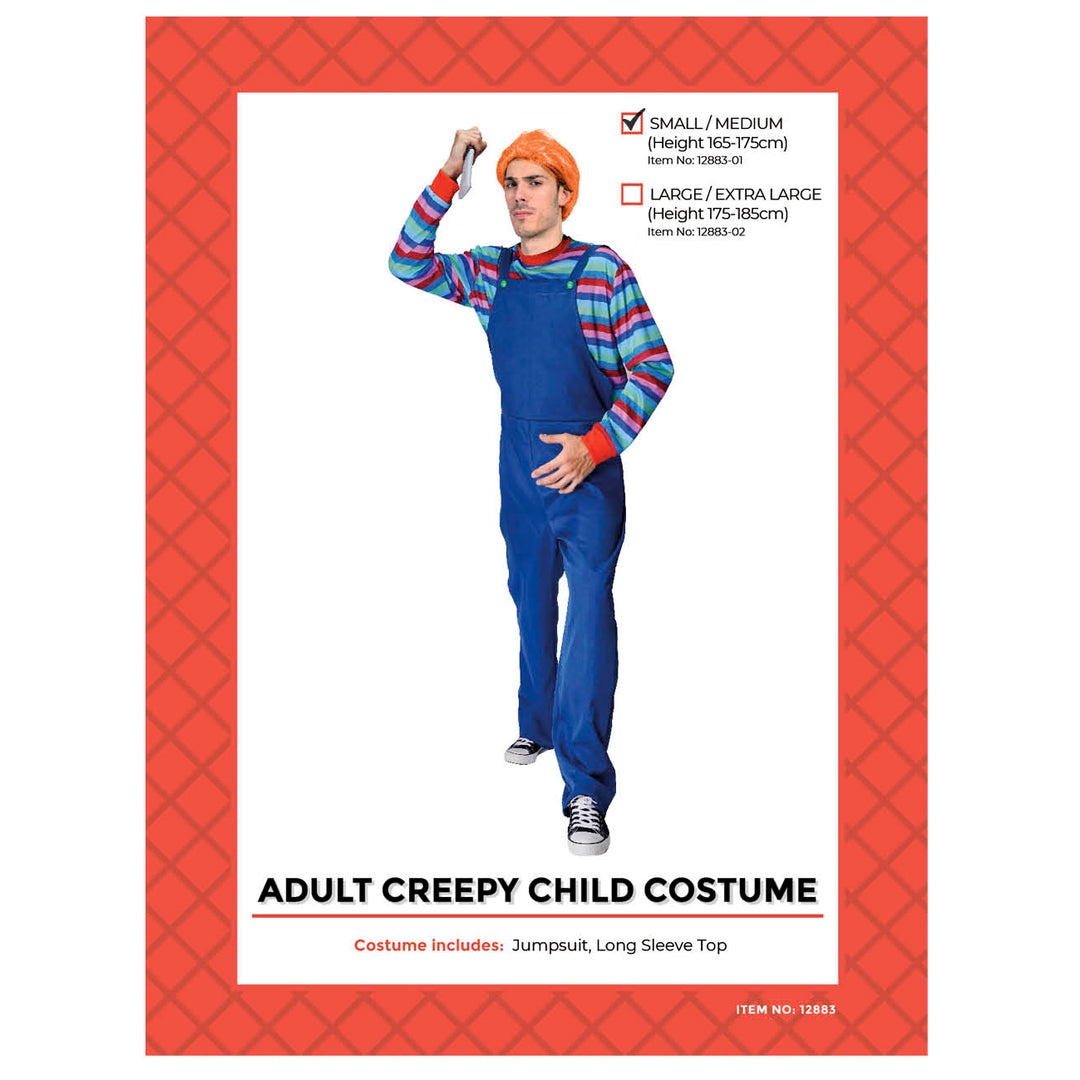 Adult Creepy Chucky Child Costume