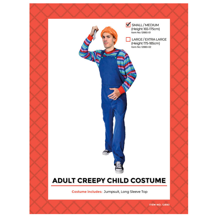 Adult Creepy Chucky Child Costume