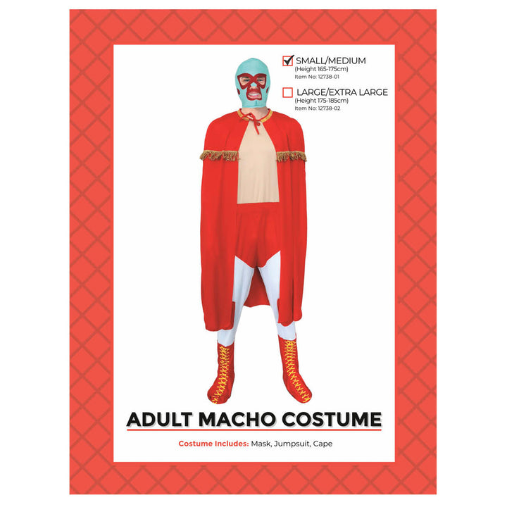 Adult Macho Wrestling Costume