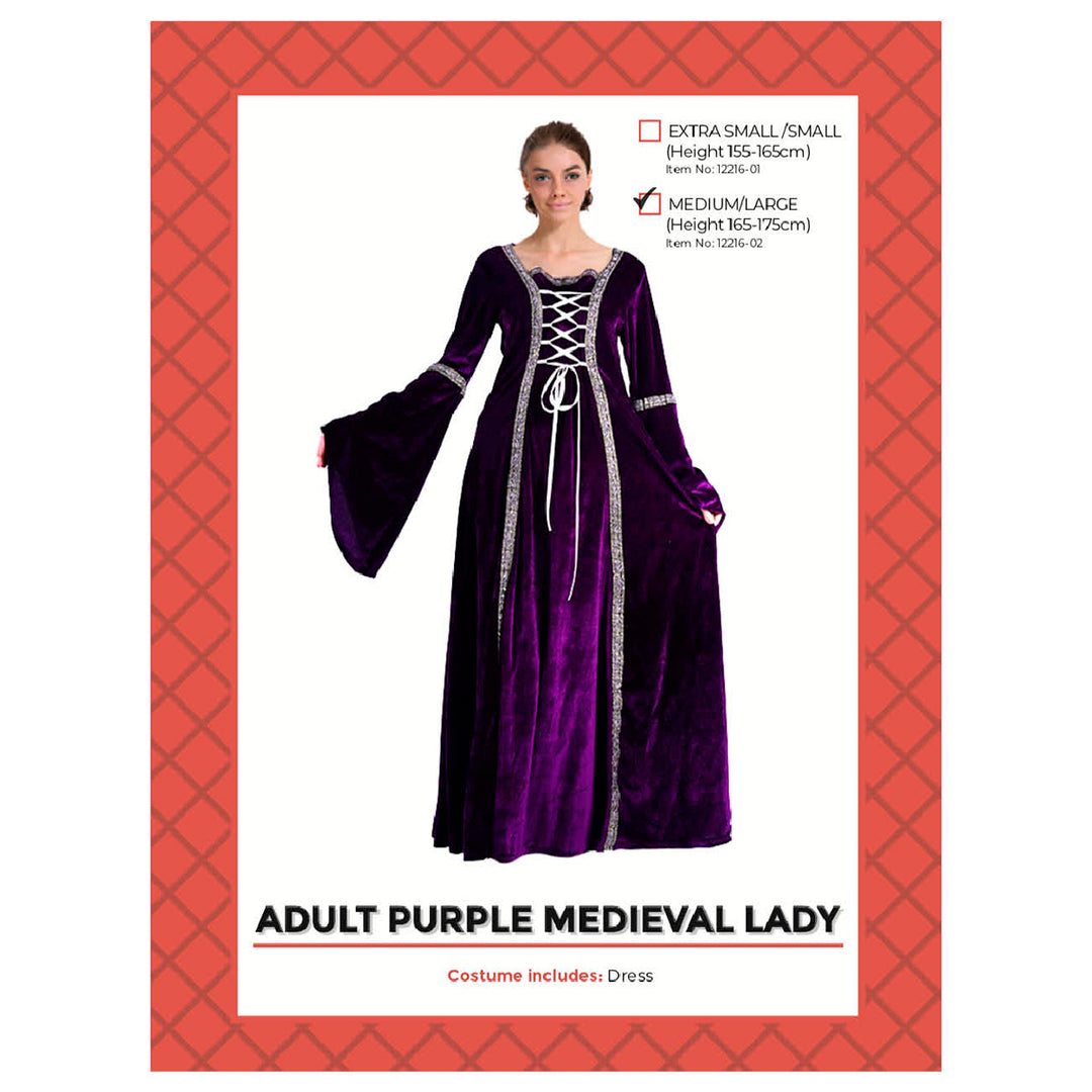 Purple Medieval Lady Costume