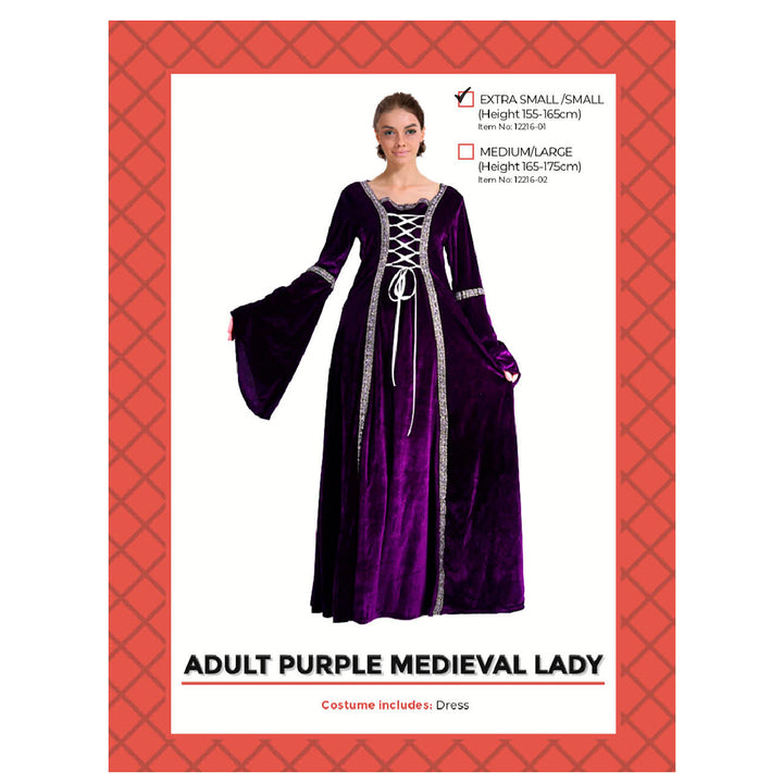 Purple Medieval Lady Costume