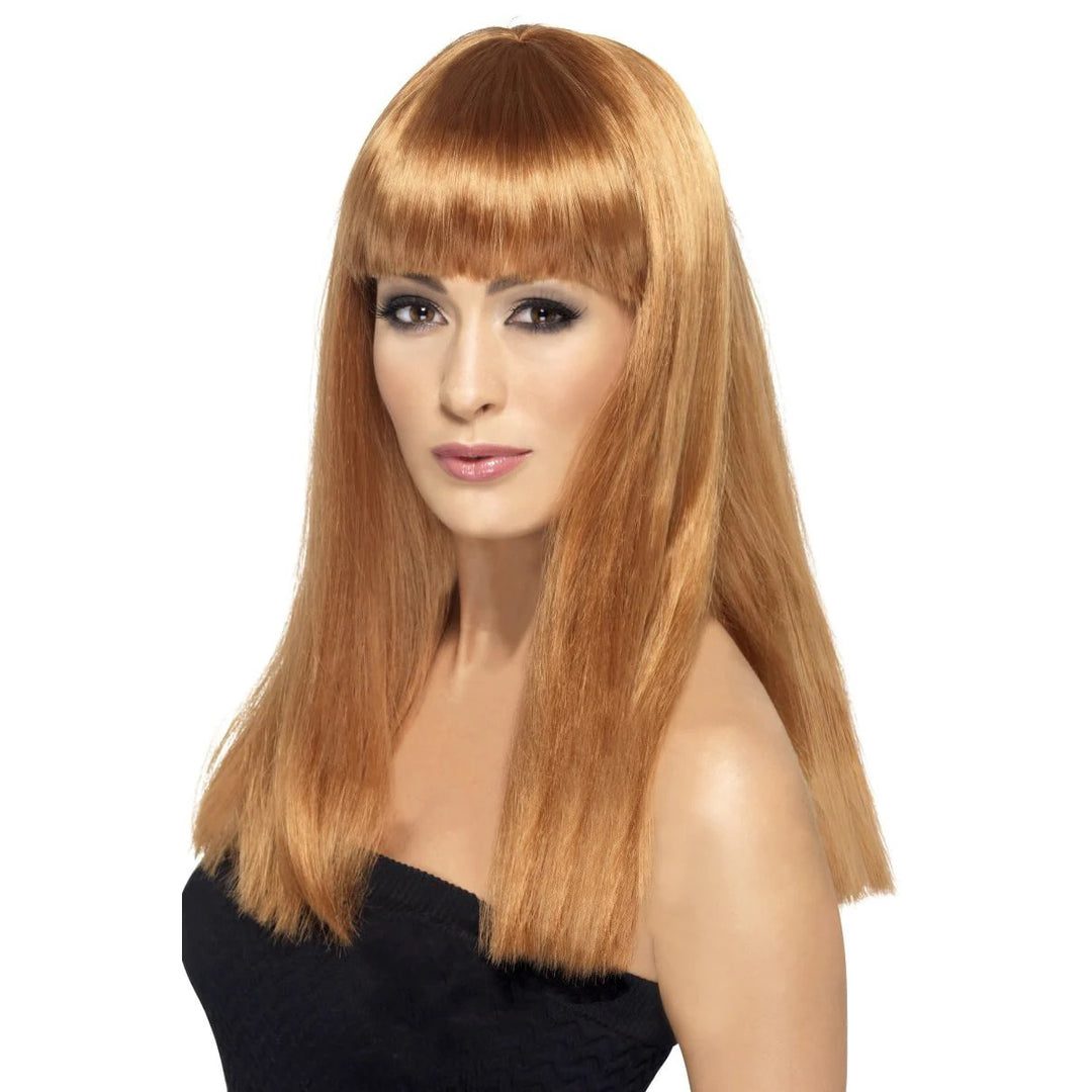 Auburn Long Straight Glamourama Wig