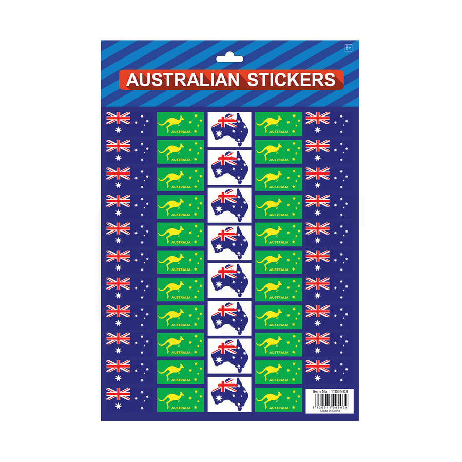 Australian Flag Stickers – Sydney Costume Shop