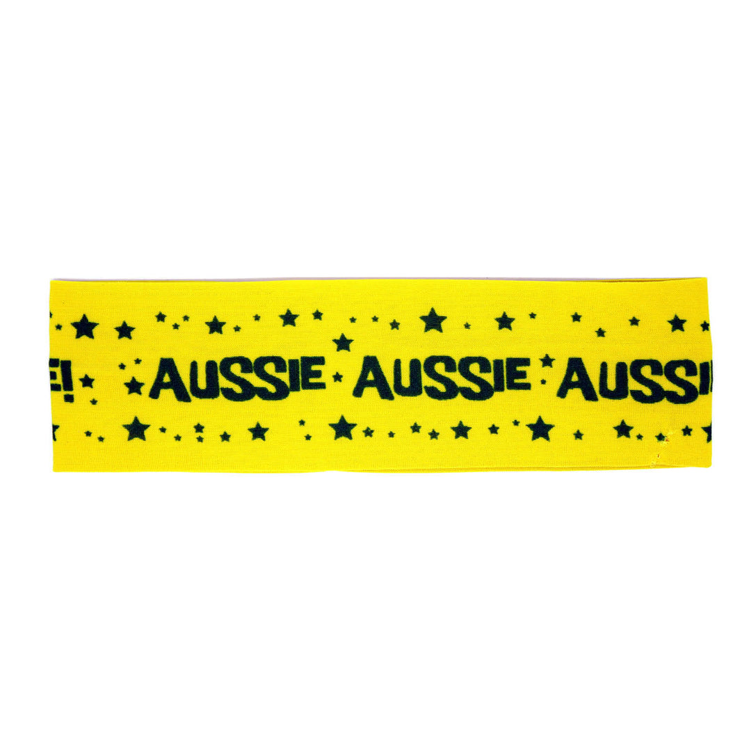 Aussie, Aussie, Aussie Yellow Headband